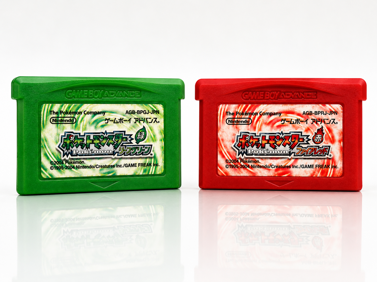 Pokemon Set Feuerrot + Blattgrün Modul - Japanisch - Speichert - Pokémon Gamyboy