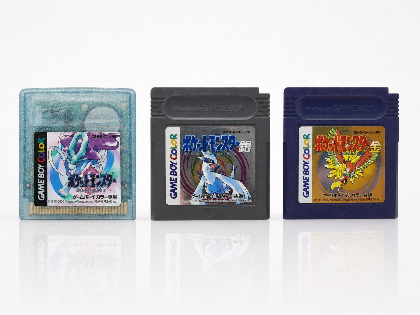 Pokemon Johto Set Gold + Silber + Kristall Edition Modul - Japanisch Gameboy Color